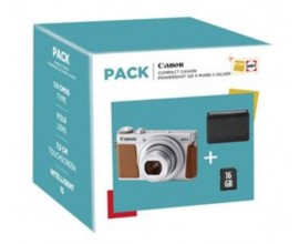 Fnac: Pack Fnac Compact Canon PowerShot G9X Mark II Argent + Etui + Carte SD 16 Go à 329.99€
