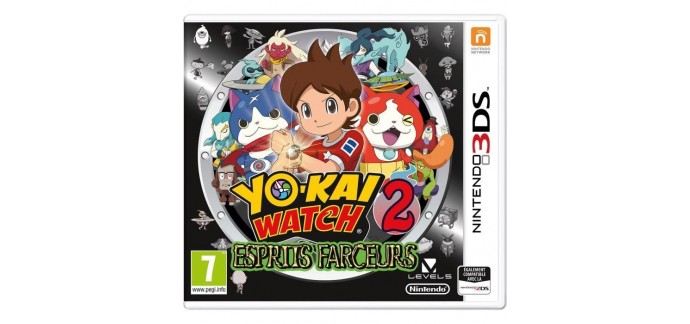Cdiscount: Yo-Kai Watch 2 : Esprits Farceurs Jeu 3DS à 5.80€ au lieu de 14.59€
