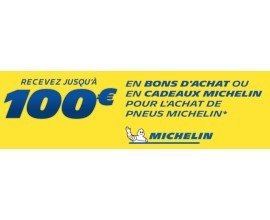 Norauto: Recevez 100€ en bons d'achat ou en cadeaux Michelin pour l'achat de pneus Michelin