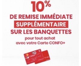 Conforama: 10% de remise supplémentaire sur les banquettes pour tout achat avec la carte CONFO+