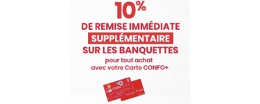 Conforama: 10% de remise supplémentaire sur les banquettes pour tout achat avec la carte CONFO+