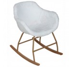 BUT: Rocking-Chair cocooning ICEBERG Blanc à 84.67€ au lieu de 139.99€