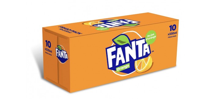 Amazon: Lot de 10 canettes de Fanta Orange 33 cl à 3,92€