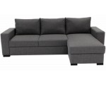 BUT: Canapé d'angle convertible réversible avec coffre SONIA tissu gris à 399.75€ au lieu de 789€