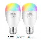 Amazon: Ampoule Connectée WiFi LED RGBW , Télécommande Compatible avec Alexa Google Home REAFOO à 26.99€