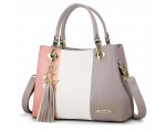 Amazon: Sac à main Femme Rose/Gris/Blanc en cuir avec frange et bandoulière ajustable à 26,35€
