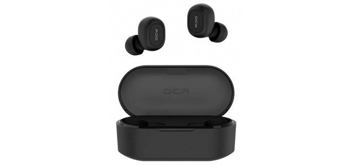 Rakuten: Mini Ecouteurs QCY T2C  TWS Bluetooth 5.0 In-Ear Stéréo sans fil Binaural avec Micro à 24.99€