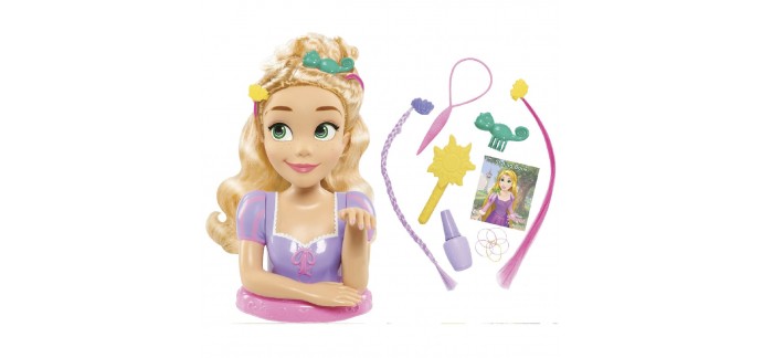 Auchan: Tête à coiffer de luxe - Disney Princesse Raiponce IMC TOYS à 24.99€ au lieu de 44.99€