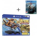 Cdiscount: Pack PS4 1To Noire + Crash Team Racing + 2e manette DualShock 4 Noire V2 + God of War Jeu à 299,99€