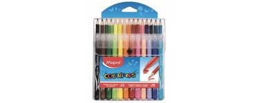 Amazon: 15 crayons de couleur + 12 Feutres Lavables couleurs vives Maped à 3,95€
