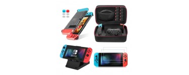 Cdiscount: Le kit d'accessoires 13 en 1 Compatible pour Nintendo Switch à 24.99€ au lieu de 49.98€