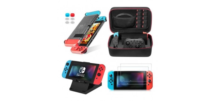 Cdiscount: Le kit d'accessoires 13 en 1 Compatible pour Nintendo Switch à 24.99€ au lieu de 49.98€