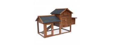 eBay: Poulailler en bois GALINETTE, 3 poules, cage à poule avec enclos à 119.90€ au lieu de 159.90€