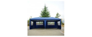 Cdiscount: Tonnelle tente de reception pliante pavillon chapiteau barnum 3 x 6 m bleu à 102.51€
