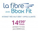 Bouygues Telecom: Box Internet Fibre (200Mb/s ↓ et 100Mb/s ↑) Bbox Fit à 14,99€/mois pendant 1 an