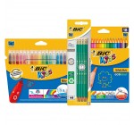 Cdiscount: Pack BIC de 18 Feutres + 18 Crayons de couleur + 8 Crayons graphites à 9,99€
