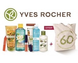Yves Rocher: 5 produits au choix + 1 Totebag offert + la livraison gratuite pour 19,90€