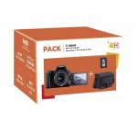Fnac: Pack Fnac Reflex Canon EOS 200D Noir + Objectif EF-S 18-55 mm f/4.5-5.6 IS STM + Sac à 499.99€