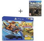 Cdiscount: Pack PS4 1 To Noire + Crash Team Racing  + 2ème manette DualShock 4 Noire V2 + Days Gone à 299.99€