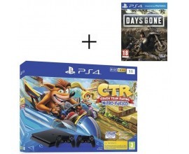 Cdiscount: Pack PS4 1 To Noire + Crash Team Racing + 2ème manette DualShock 4 Noire V2 + Days Gone à 299.99€
