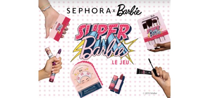 Sephora: 1week-end à Paris pour 2 et 30 lots de la collection Sephora x Barbie à gagner