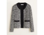 Mango: Veste en tweed grise à 19.99€ au lieu de 49.99€