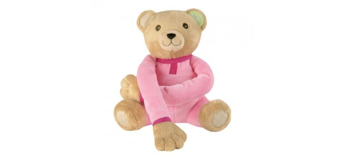 Auchan: Ma première peluche ours rose 20 cm à 9€ au lieu de 29.99€