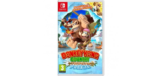 Cdiscount: Donkey Kong Country : Tropical Freeze Jeu switch à 46.99€ au lieu de 62.27€