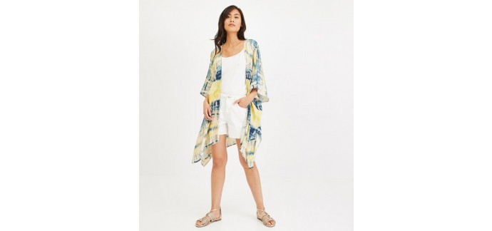 Promod: Kimono imprimé femme à 19.97€ au lieu de 39.95€
