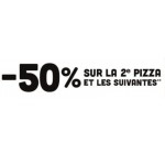 Domino's Pizza: 50% de réduction sur la 2ème pizza et les suivantes