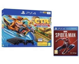 Amazon: Console PS4 Slim 1To F + Crash Team Racing + 2e manette + Marvel's Spider-Man à 299,99€