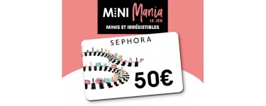 Sephora: 10 e-cartes cadeaux de 50€ à gagner sur l'application mobile
