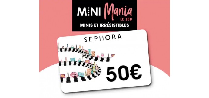 Sephora: 10 e-cartes cadeaux de 50€ à gagner sur l'application mobile