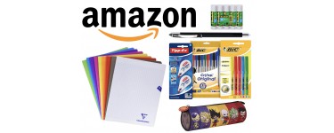 Amazon: 5€ offerts par tranche de 30€ d'achats sur une sélection de fournitures scolaires