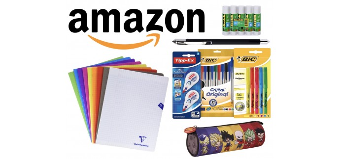 Amazon: 5€ offerts par tranche de 30€ d'achats sur une sélection de fournitures scolaires