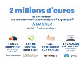 Rue du Commerce: 4 PC Gamer, 1 an de Shopping, 1 an de repas Quitoque et 1 an de soutien scolaire à gagner