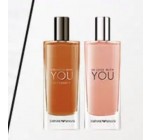 Sephora: Vos parfums de voyage 15ml pour Elle et Lui offert dès 60€ d'achat dans la marque Armani