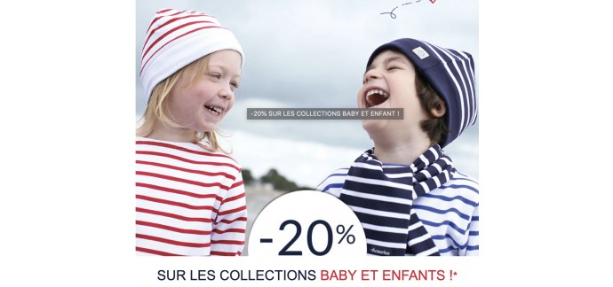 Armor Lux: 20% de réduction sur les collections Baby et Enfants