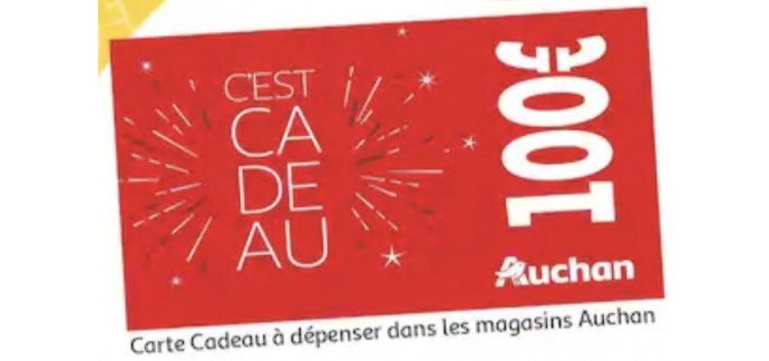 Kinder: 10 Cartes Cadeaux Auchan de 100€ à gagner par jour