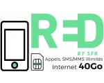 RED by SFR: Forfait mobile Appels, SMS/MMS illimités + 40 Go d'Internet + 6 Go en Europe à 10€/mois à vie