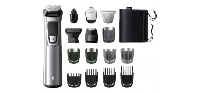 Amazon: Tondeuse multi-styles (barbe, cheveux et corps) Philips MG7730/15 Series 7000 16-en-1 à 43,99€