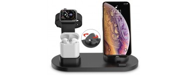 Amazon: Station de recharge pour Apple Watch, iPhone et Airpods à 17,99€