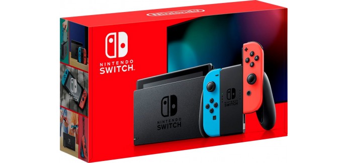 Rakuten: Nouvelle Nintendo Switch + Joy-Con rouge et bleu à 254,99€ au lieu de 319€