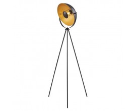 Cdiscount: Lampadaire trépied - H 148cm - Noir & Doré à 29,99€ au lieu de 86€