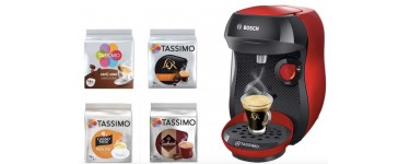 Auchan: Cafetière à dosette BOSCH Tassimo - B1ETAS1003 + 4 packs de T-Discs offerts à 34,95€