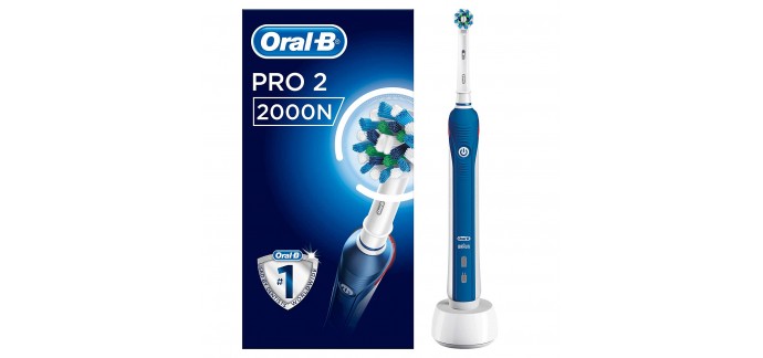 Amazon: Brosse à dents électrique Oral-B PRO 2 2000N CrossAction à 45,07€