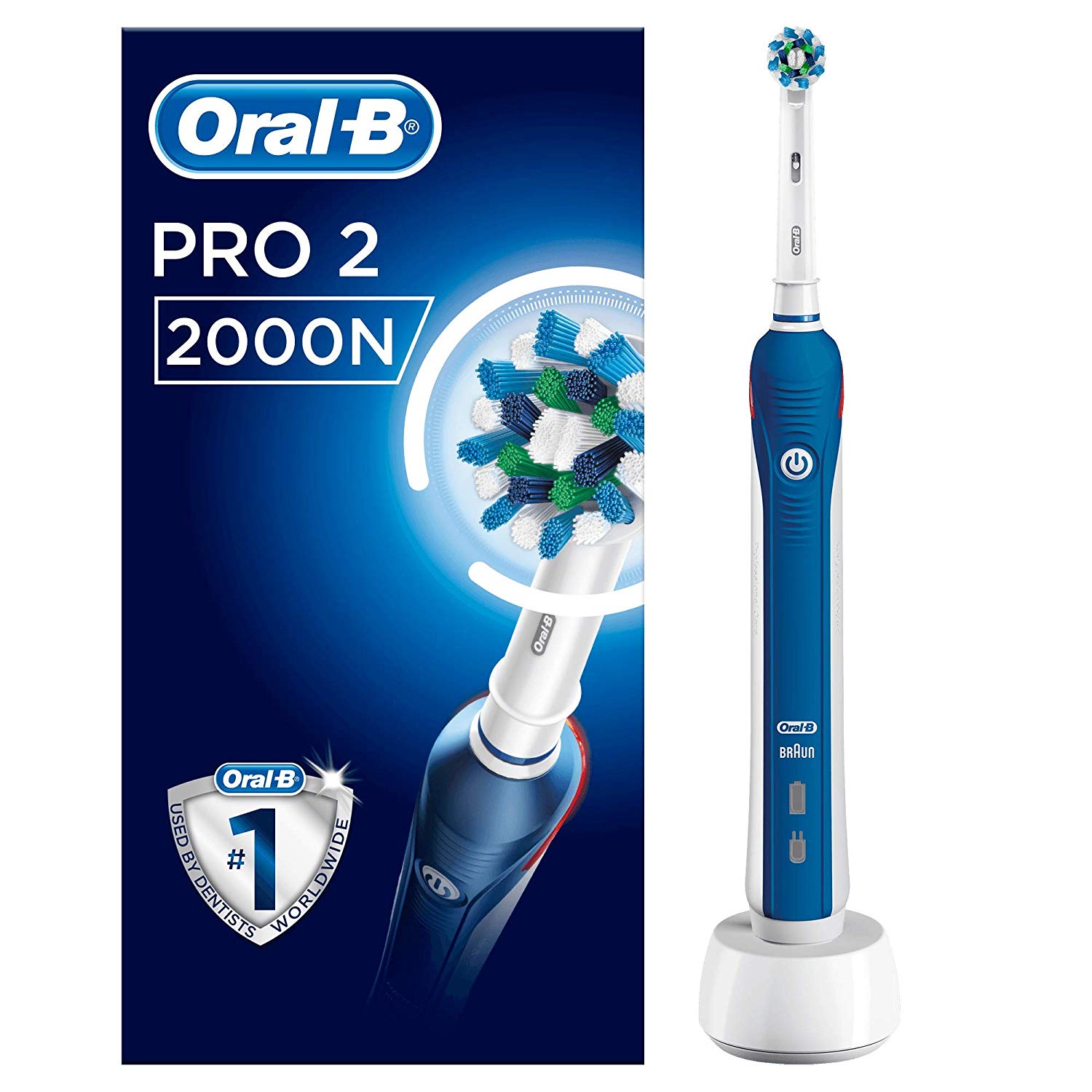 Brosse à dents électrique Oral-B PRO 2 2000N CrossAction à 45,07€ @ Amazon