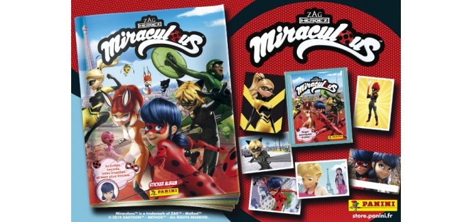 Citizenkid: 10 albums Panini "Miraculous" avec 10 pochettes de stickers