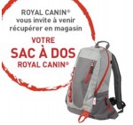 Royal Canin: Un sac à dos gratuit Royal Canin à récupérer en boutique