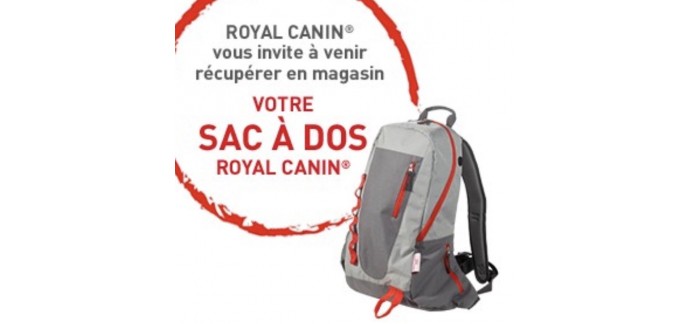 Royal Canin: Un sac à dos gratuit Royal Canin à récupérer en boutique